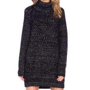 Lovers + Friends Chunky Turtleneck Sweater Dress S